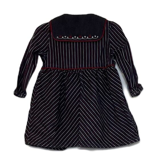 Dark Blue Tommy Hilfiger Denim Dress with Sailor Collar 12-18mos - Picture 2 of 3